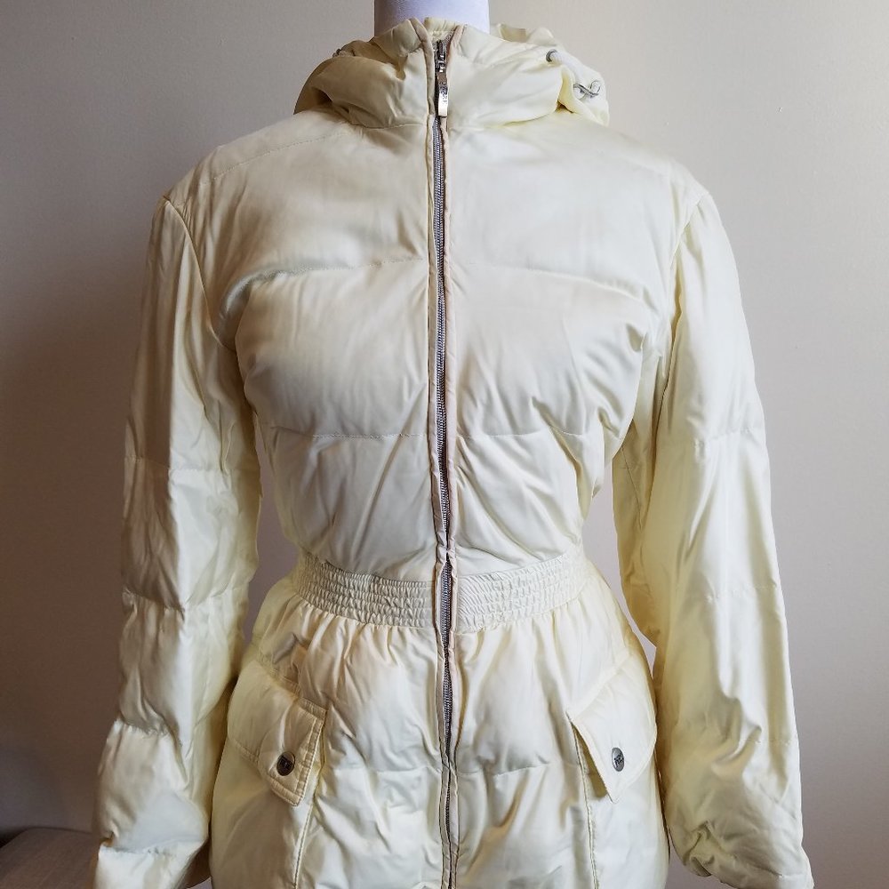 Gianfranco Ferre Sport Italian Ivory Color Down Jacket Size XS